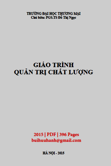 Giáo Trình Quản Trị Chất Lượng (NXB Thống Kê 2015) - Đỗ Thị Ngọc, 396 Trang