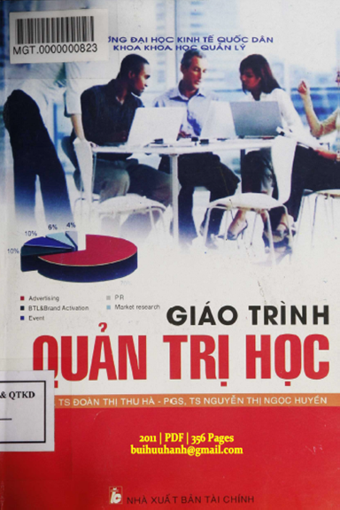 Giáo Trình Quản Trị Học (NXB Tài Chính 2011) - Đoàn Thị Thu Hà, 356 Trang