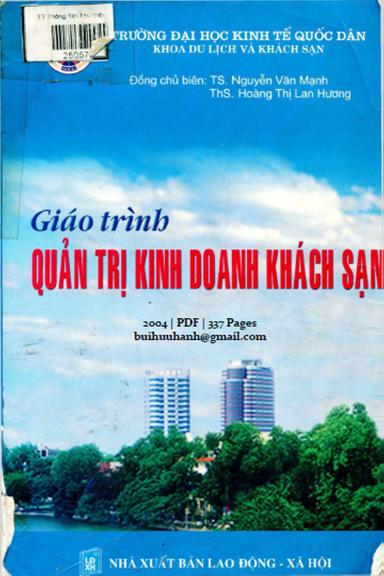 Giáo Trình Quản Trị Kinh Doanh Khách Sạn (NXB Lao Động Xã Hội 2004) - Nguyễn Văn Mạnh, 337 Trang