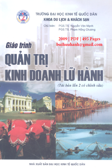 Giáo Trình Quản Trị Kinh Doanh Lữ Hành (NXB Kinh Tế Quốc Dân 2009) - Nguyễn Văn Mạnh, 495 Trang