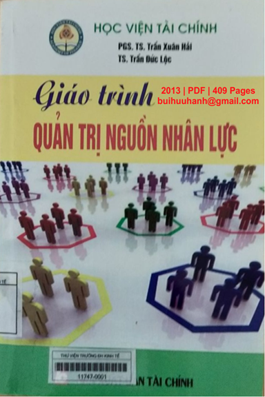 Giáo Trình Quản Trị Nguồn Nhân Lực (NXB Tài Chính 2013) - Trần Xuân Hải, 409 Trang