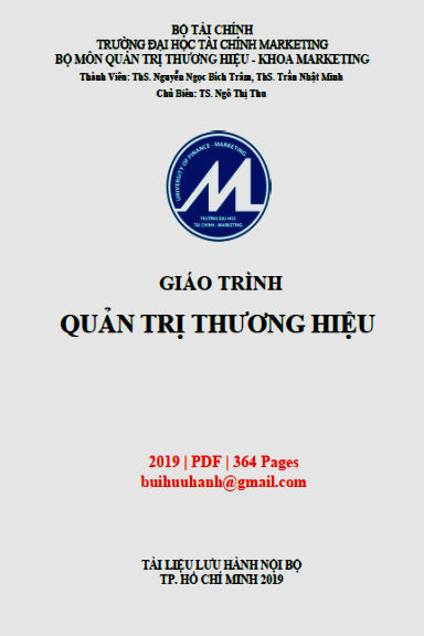 Giáo Trình Quản Trị Thương Hiệu (NXB Tài Chính Marketing 2019) - Ngô Thị Thu, 364 Trang