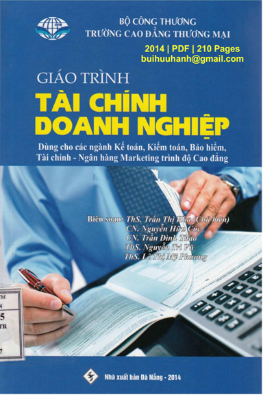 Giáo Trình Tài Chính Doanh Nghiệp (NXB Đà Nẵng 2014) - Trần Thị Hòa, 210 Trang