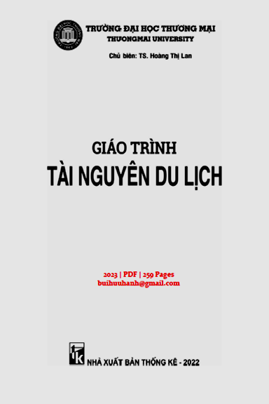 Giáo Trình Tài Nguyên Du Lịch (NXB Thống Kê 2023) - Hoàng Thị Lan, 259 Trang