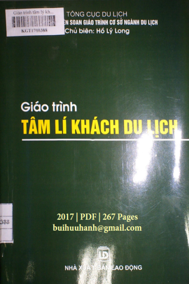 Giáo Trình Tâm Lí Khách Du Lịch (NXB Lao Động 2017) - Hồ Lý Long, 267 Trang