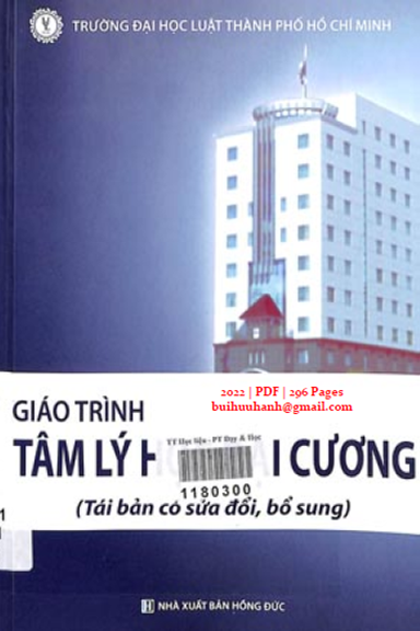 Giáo Trình Tâm Lý Học Đại Cương (NXB Hồng Đức 2022) - Phan Thị Kim Ngân, 296 Trang