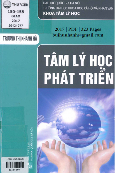 Giáo Trình Tâm Lý Học Phát Triển (NXB Đại Học Quốc Gia 2017) - Trương Thị Khánh Hà, 323 Trang