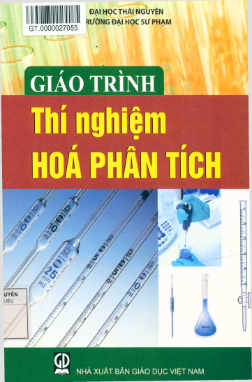 Giáo Trình Thí Nghiệm Hóa Phân Tích (NXB Giáo Dục 2014) - Dương Thị Tú Anh, 139 Trang