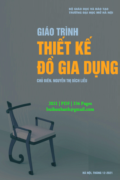Giáo Trình Thiết Kế Đồ Gia Dụng (NXB Đại Học Mở 2021) - Nguyễn Thị Bích Liễu, 336 Trang