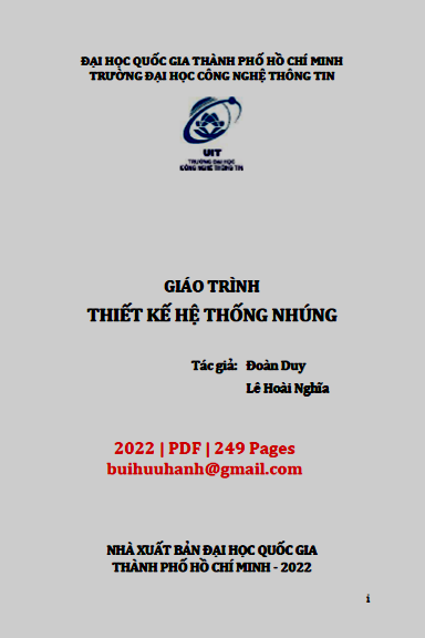 Giáo Trình Thiết Kế Hệ Thống Nhúng (NXB Đại Học Quốc Gia 2022) - Đoàn Duy, 249 Trang