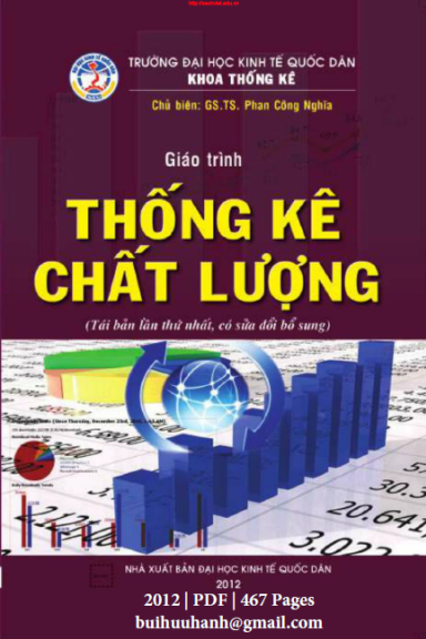 Giáo Trình Thống Kê Chất Lượng (NXB Kinh Tế Quốc Dân 2012) - Phan Công Nghĩa, 467 Trang