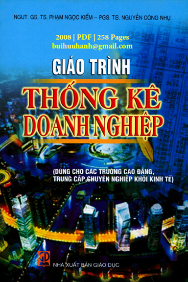 Giáo Trình Thống Kê Doanh Nghiệp (NXB Giáo Dục 2008) - Phạm Ngọc Kiểm, 258 Trang