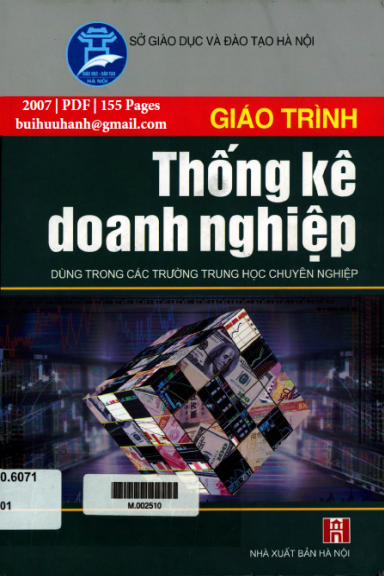 Giáo Trình Thống Kê Doanh Nghiệp (NXB Hà Nội 2007) - Trần Thị Hòa, 154 Trang