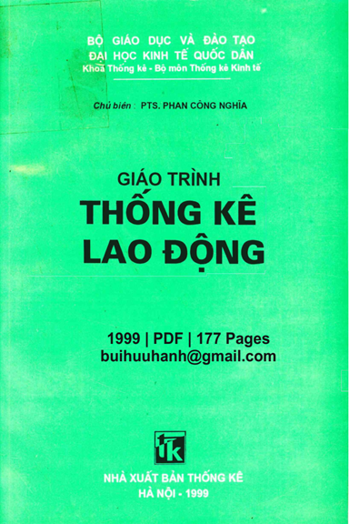 Giáo Trình Thống Kê Lao Động (NXB Thống Kê 1999) - Phan Công Nghĩa, 177 Trang