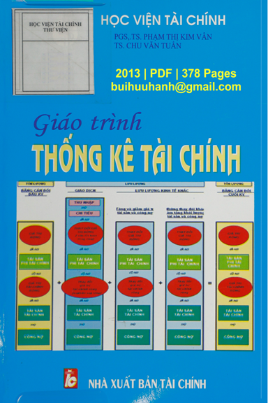 Giáo Trình Thống Kê Tài Chính (NXB Tài Chính 2013) - Phạm Thị Kim Vân, 378 Trang
