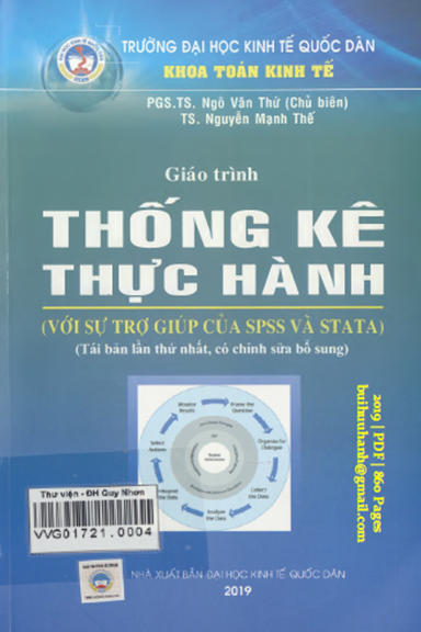 Giáo Trình Thống Kê Thực Hành (NXB Kinh Tế Quốc Dân 2019) - Ngô Văn Thứ, 860 Trang