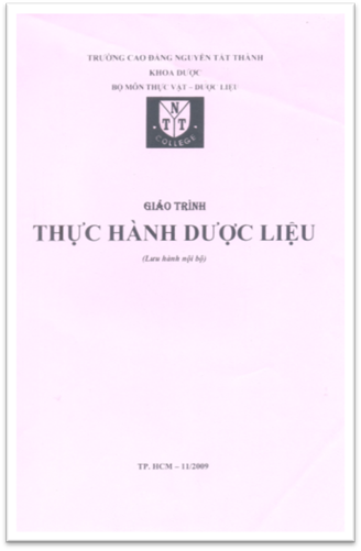 Giáo Trình Thực Hành Dược Liệu (NXB Hồ Chí Minh 2009) - Nhiều Tác Giả, 50 Trang