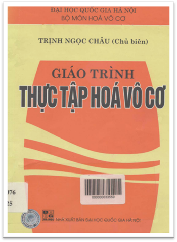 Giáo Trình Thực Tập Hóa Vô Cơ (NXB Đại Học Quốc Gia 2001) - Trịnh Ngọc Châu, 148 Trang