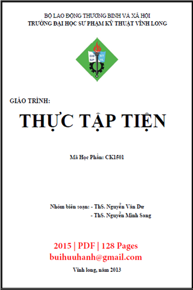 Giáo Trình Thực Tập Tiện (NXB Sư Phạm Kỹ Thuật 2013) - Nguyễn Văn Dư, 128 Trang
