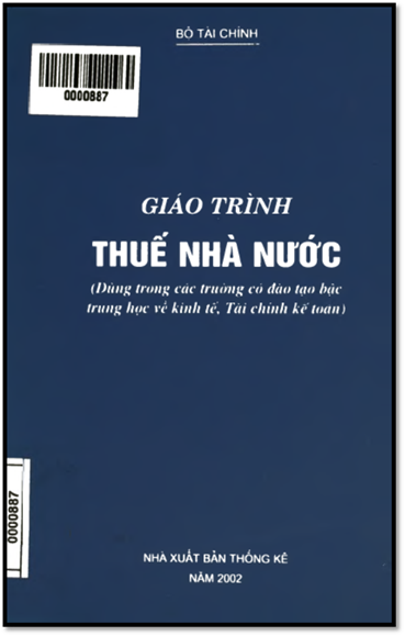 Giáo Trình Thuế Nhà Nước (NXB Thống Kê 2002) - Đỗ Thị Thanh Vân, 428 Trang