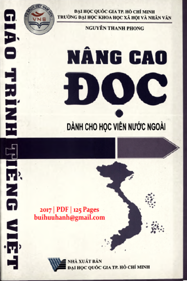 Giáo Trình Tiếng Việt Nâng Cao Đọc (NXB Đại Học Quốc Gia 2017) - Nguyễn Thanh Phong, 125 Trang