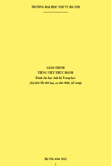 Giáo Trình Tiếng Việt Thực Hành (NXB Hà Nội 2011) - Nhiều Tác Giả, 161 Trang