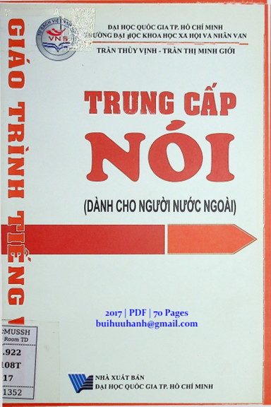 Giáo Trình Tiếng Việt Trung Cấp NÓI (NXB Đại Học Quốc Gia 2017) - Trần Thủy Vịnh, 70 Trang