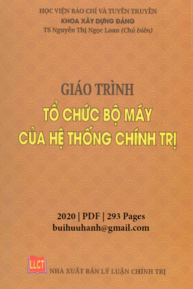 Giáo Trình Tổ Chức Bộ Máy Của Hệ Thống Chính Trị (NXB Lý Luận Chính Trị 2020) - Nguyễn Thị Ngọc Loan