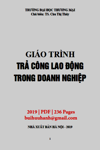 Giáo Trình Trả Công Lao Động Trong Doanh Nghiệp (NXB Hà Nội 2019) - Chu Thị Thủy, 236 Trang