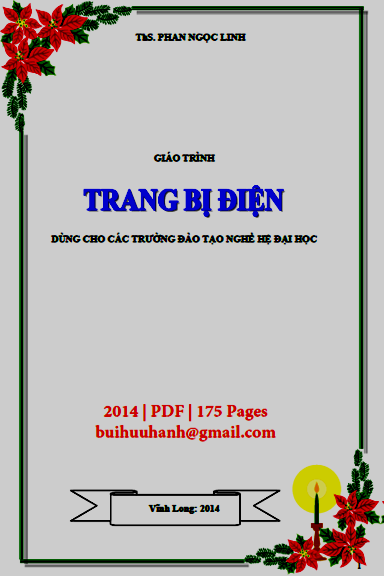 Giáo Trình Trang Bị Điện (NXB Sư Phạm Kỹ Thuật 2014) - Phan Ngọc Linh, 175 Trang