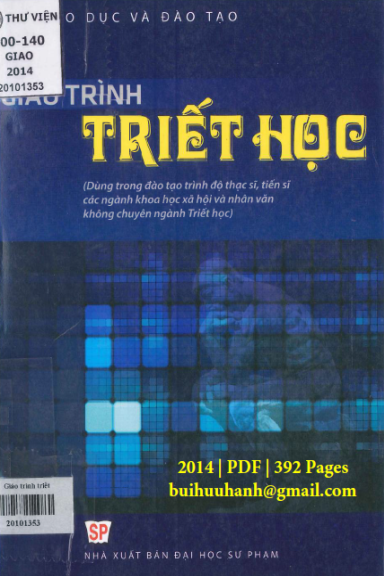 Giáo Trình Triết Học (NXB Đại Học Sư Phạm 2014) - Nhiều Tác Giả, 392 Trang