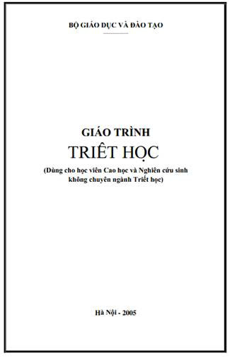 Giáo Trình Triết Học (NXB Hà Nội 2005) - Nhiều Tác Giả, 448 Trang