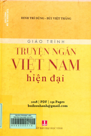 Giáo Trình Truyện Ngắn Việt Nam Hiện Đại (NXB Đại Học Vinh 2018) - Đinh Trí Dũng, 291 Trang