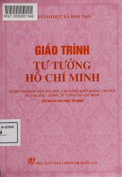 Giáo Trình Tư Tưởng Hồ Chí Minh (NXB Chính Trị 2011) - Phạm Ngọc Anh, 290 Trang