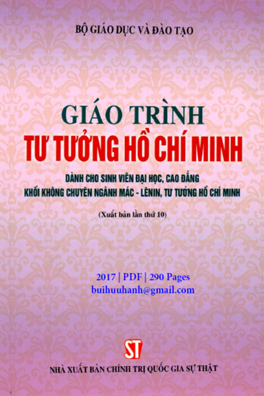 Giáo Trình Tư Tưởng Hồ Chí Minh (NXB Chính Trị 2017) - Phạm Ngọc Anh, 290 Trang