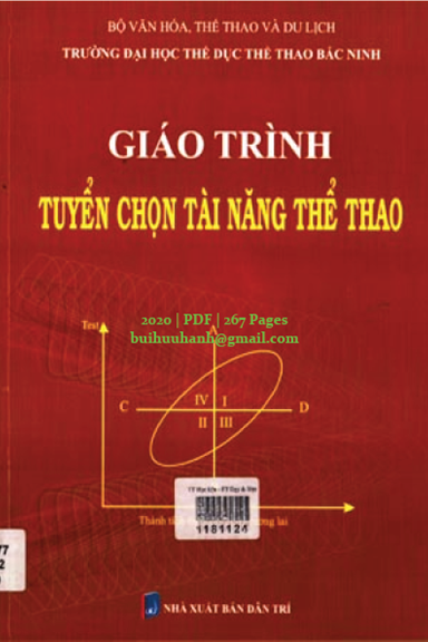Giáo Trình Tuyển Chọn Tài Năng Thể Thao (NXB Dân Trí 2020) - Vũ Chung Thủy, 267 Trang