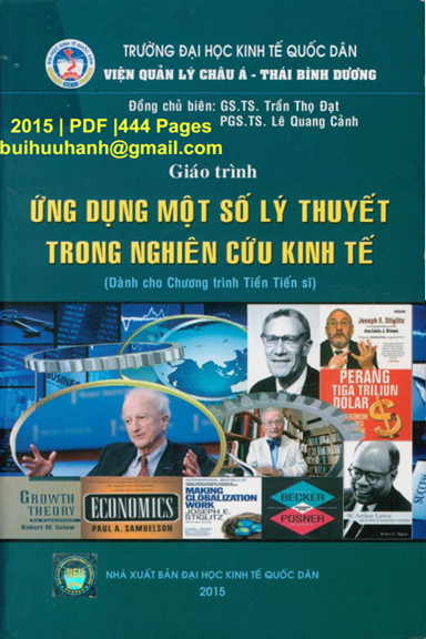 Giáo Trình Ứng Dụng Một Số Lý Thuyết Trong Nghiên Cứu Kinh Tế - Trần Thọ Đạt, 444 Trang