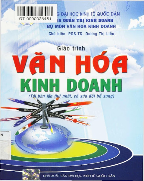 Giáo Trình Văn Hóa Kinh Doanh (NXB Đại Học Kinh Tế Quốc Dân 2012) - Dương Thị Liễu, 562 Trang