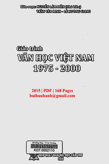 Giáo Trình Văn Học Việt Nam 1975-2000 (NXB Đại Học Cần Thơ 2015) - Nguyễn Lâm Điền, 168 Trang