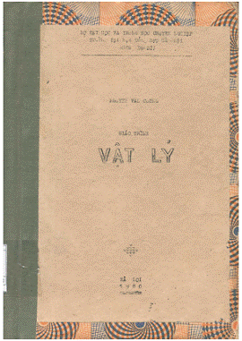 Giáo Trình Vật Lý (NXB Hà Nội 1980) - Nguyễn Văn Cương, 346 Trang