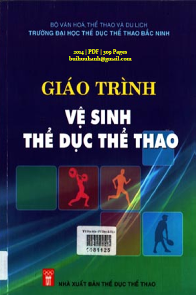 Giáo Trình Vệ Sinh Thể Dục Thể Thao (NXB Thể Dục Thể Thao 2014) - Vũ Chung Thủy, 309 Trang