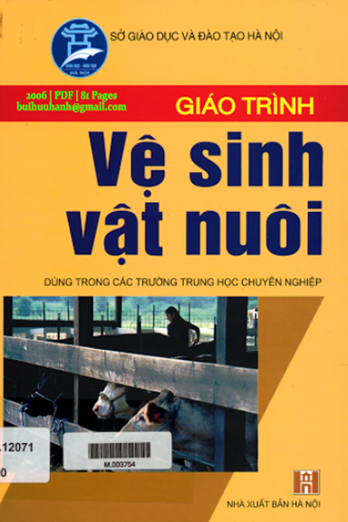 Giáo Trình Vệ Sinh Vật Nuôi (NXB Hà Nội 2006) - Đỗ Ngọc Hòe, 81 Trang