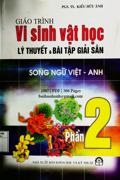 Giáo Trình Vi Sinh Vật Học Phần 2 (NXB Khoa Học Kỹ Thuật 2007) - Kiều Hữu Ảnh, 508 Trang