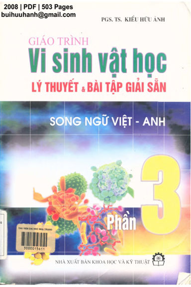 Giáo Trình Vi Sinh Vật Học Phần 3 (NXB Khoa Học Kỹ Thuật 2008) - Kiều Hữu Ảnh, 503 Trang