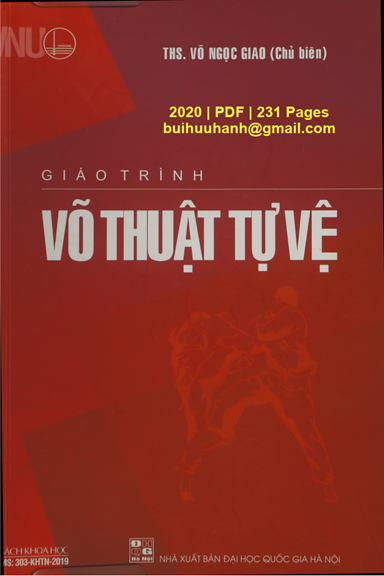 Giáo Trình Võ Thuật Tự Vệ (NXB Đại Học Quốc Gia 2020) - Võ Ngọc Giao, 231 Trang