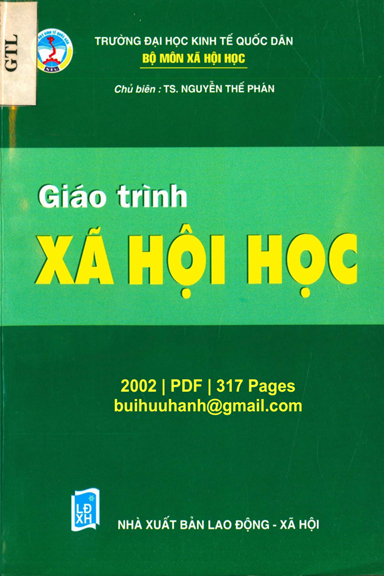 Giáo Trình Xã Hội Học (NXB Lao Động Xã Hội 2002) - Nguyễn Thế Phán, 317 Trang