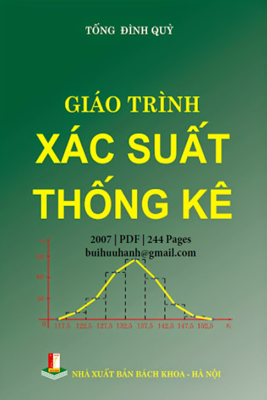 Giáo Trình Xác Suất Thống Kê (NXB Bách Khoa 2007) - Tống Đình Quỳ, 243 Trang