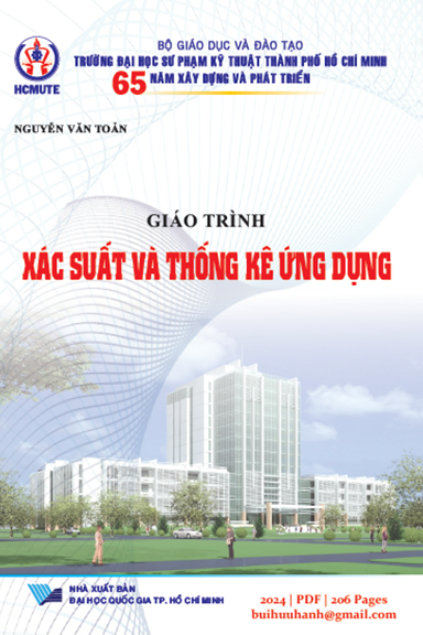 Giáo Trình Xác Suất Và Thống Kê Ứng Dụng (NXB Đại Học Quốc Gia 2024) - Nguyễn Văn Toản, 206 Trang
