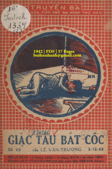 Giặt Tàu Bắt Cóc Tập 2 (NXB Tân Dân 1942) - Lê Văn Trương, 37 Trang