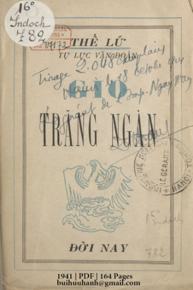Gió Trăng Ngàn (NXB Đời Nay 1941) - Thế Lữ, 164 Trang